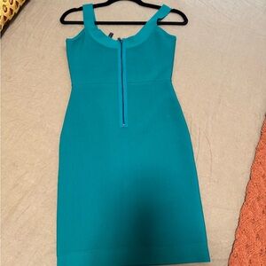 BCBGMaxAzria Teal bodycon  Mini Dress